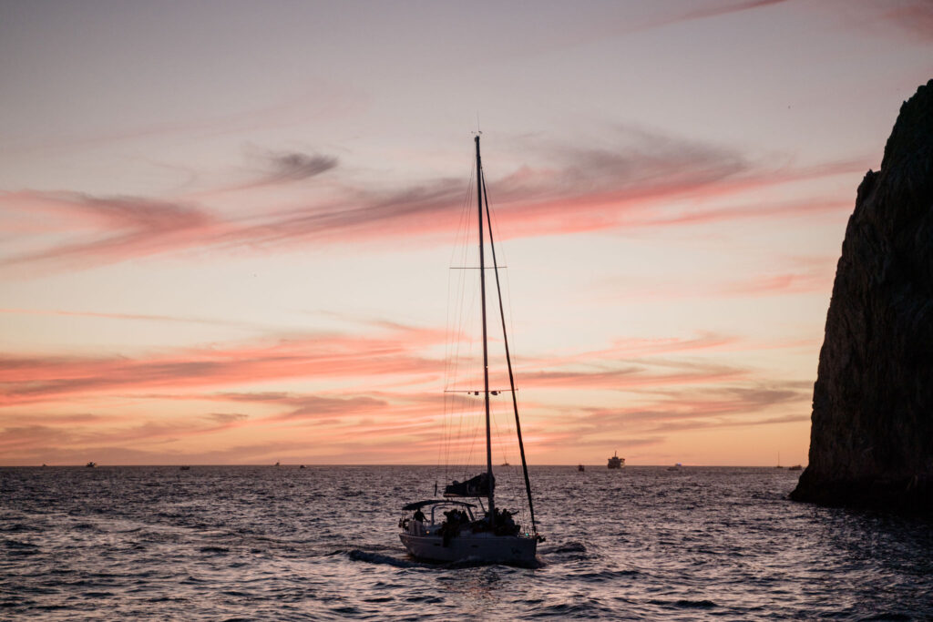 Sunset cruise in Cabo