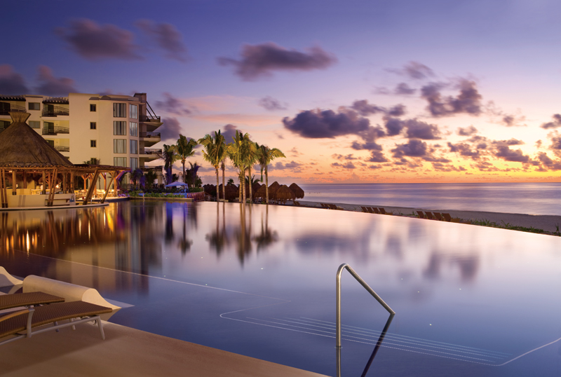 DRERC_POOL-AT-DUSK1_1 Featured Resort of the Week: Dreams Riviera Cancun Resort & Spa