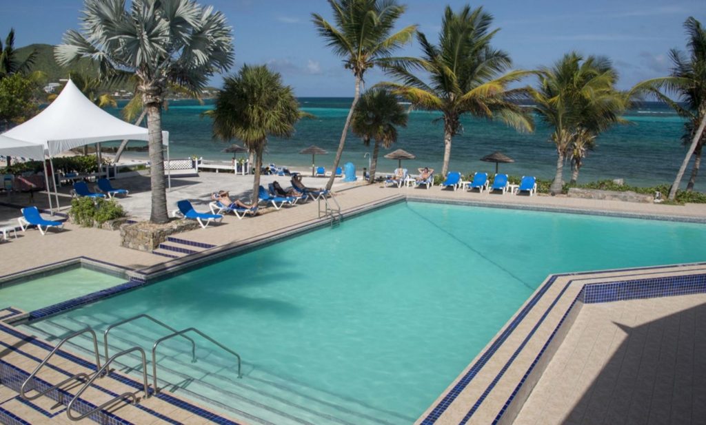 Pool view at Divi Carina Bay Beach Resort & Casino in St. Croix