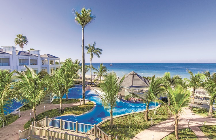 Pool view at Azul Beach Resort Negril in Jamaica