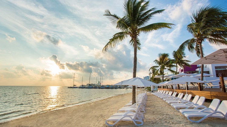 Beach at Temptation Cancun Resort in Mexico