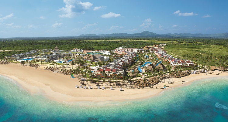 Aerial view of Breathless Punta Cana Resort & Spa in the Dominican Republic
