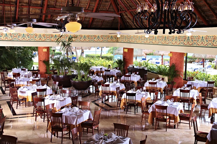 Buffet restaurant at Grand Bahia Principe Tulum in Mexico