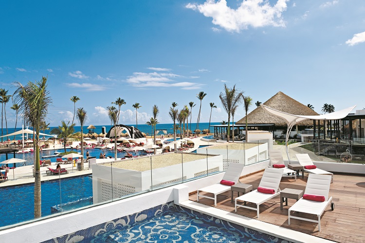 Pool view at CHIC Punta Cana in the Dominican Republic