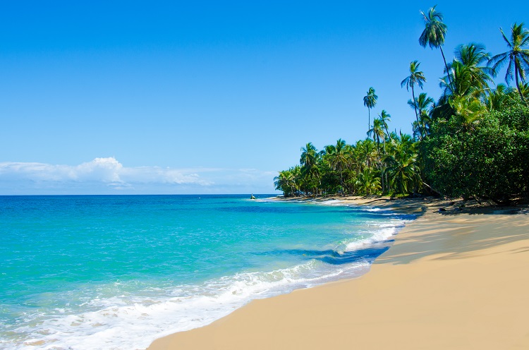 Beautiful beach in Costa Rica