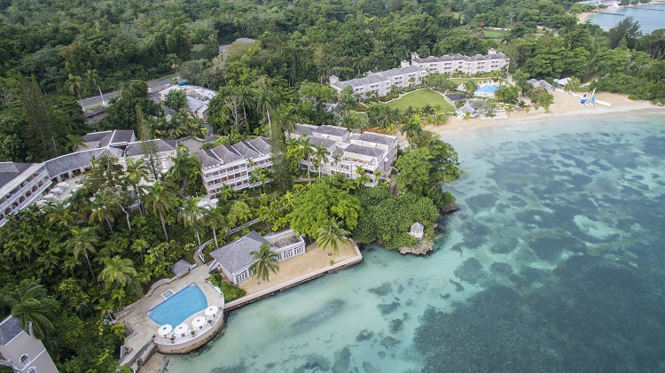 Aerial view of Couples Sans Souci in Jamaica