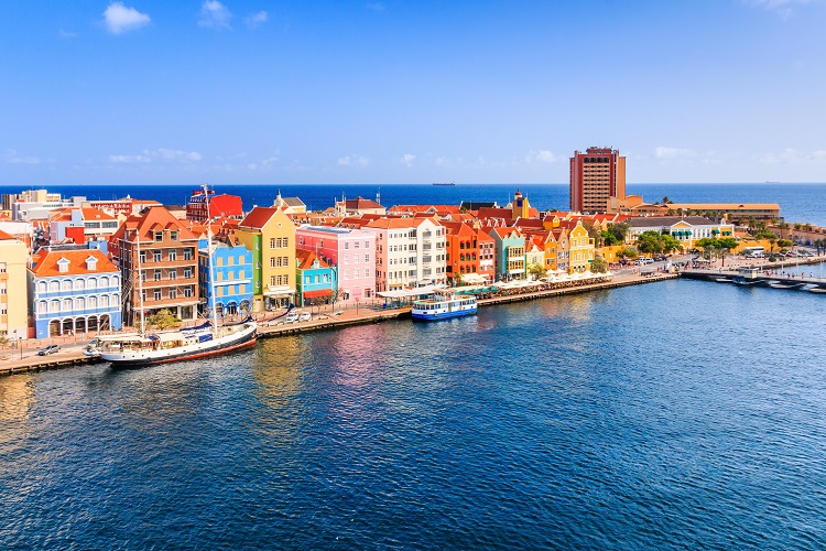 Downtown Willemstad in Curacao