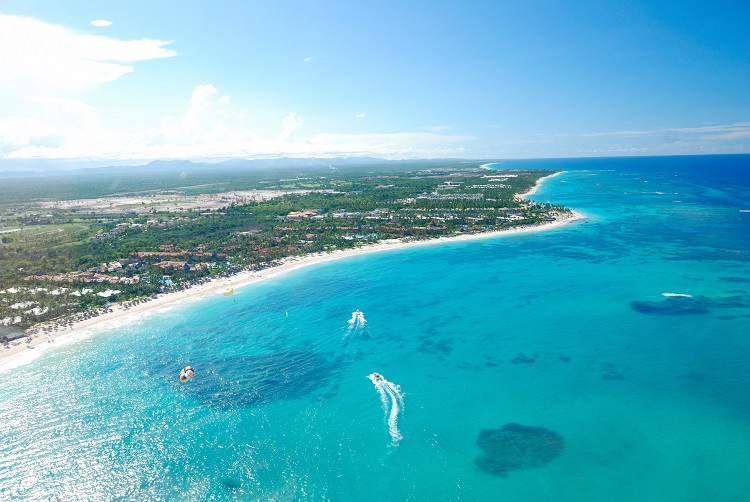 Aerial view of the Dominican Republic