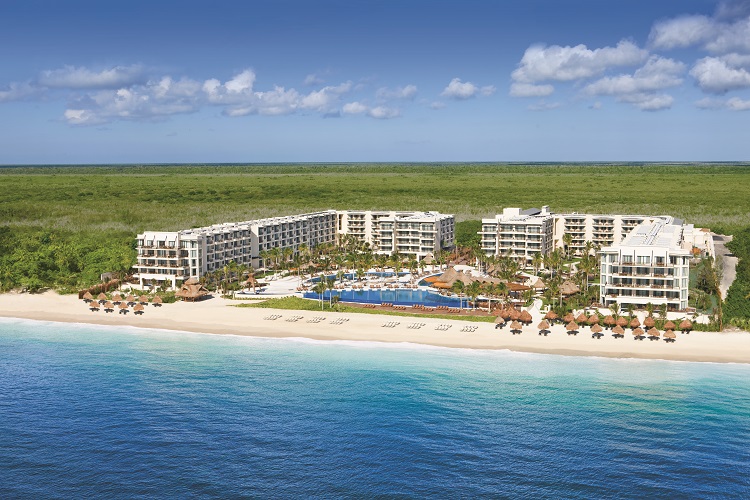 Aerial view of Dreams Riviera Cancun Resort & Spa in Mexico