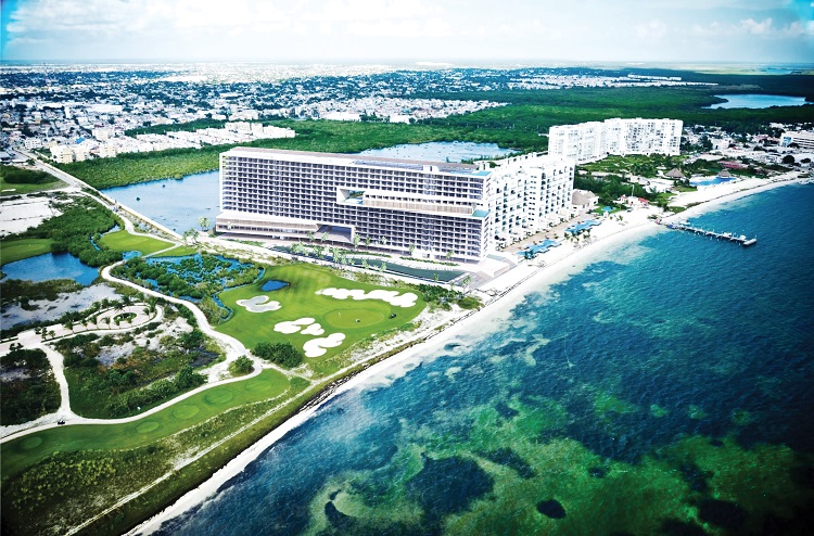 Aerial view of Dreams Vista Cancun Resort & Spa in Mexico