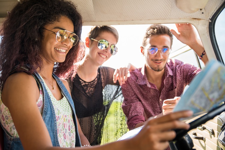 Group of friends traveling in Montego Bay