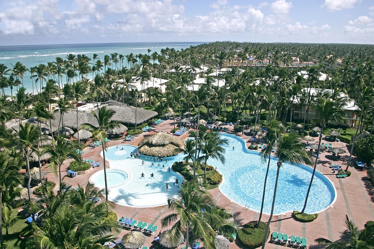 Pool view at Grand Palladium Palace Resort, Spa & Casino in the Dominican Republic