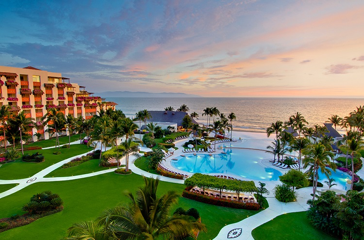 Resort view of Grand Velas Riviera Nayarit in Mexico