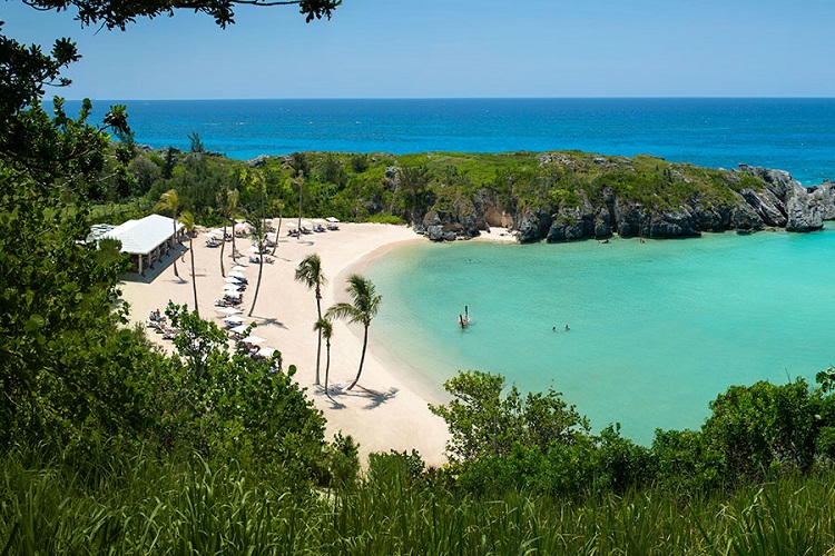 Beach view at Hamilton Princess & Beach Club