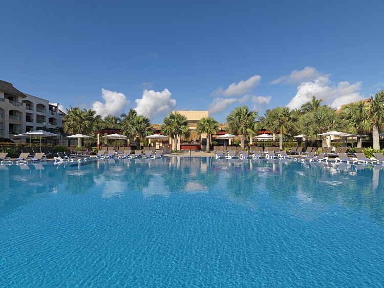 Pool view at Hard Rock Hotel & Casino Punta Cana in the Dominican Republic