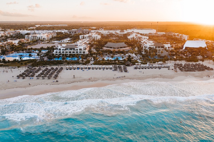 Aerial view of Hard Rock Hotel & Casino Punta Cana in Punta Cana