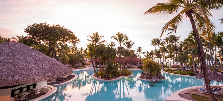 Pool view at Princess Family Club Bavaro in Punta Cana