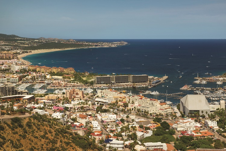 Aerial view of Hyatt Ziva Los Cabos in Cabo San Lucas