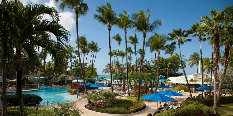 Pool view at InterContinental San Juan in Puerto Rico