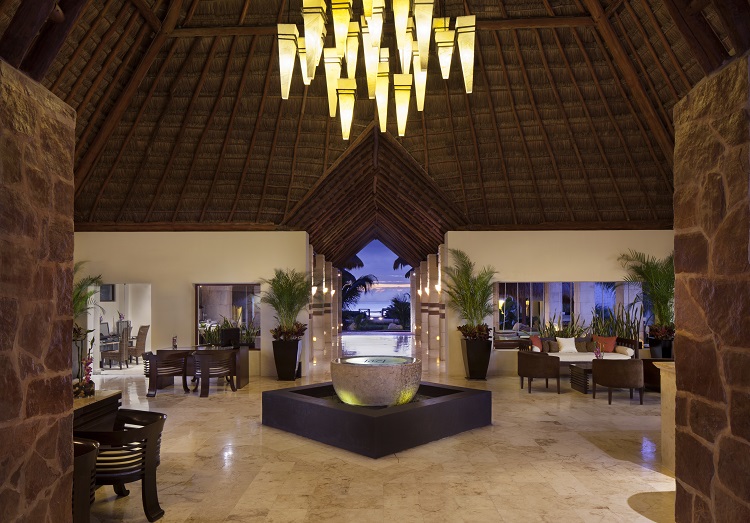 Lobby at Azul Beach Resort Riviera Maya in Mexico