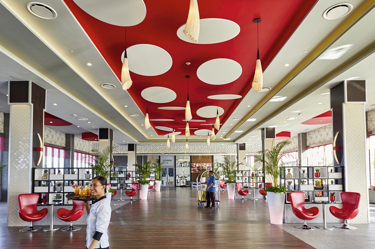 Lobby at Riu Palace Costa Mujeres in Mexico