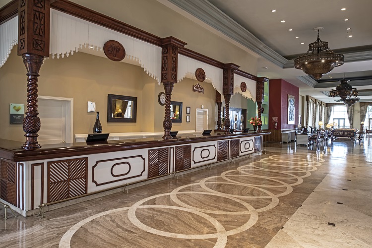 Lobby at Iberostar Rose Hall Beach in Jamaica