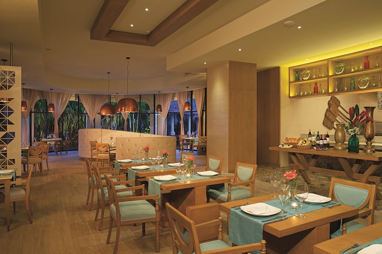 Mediterranean restaurant at Now Sapphire Riviera Cancun in Mexico