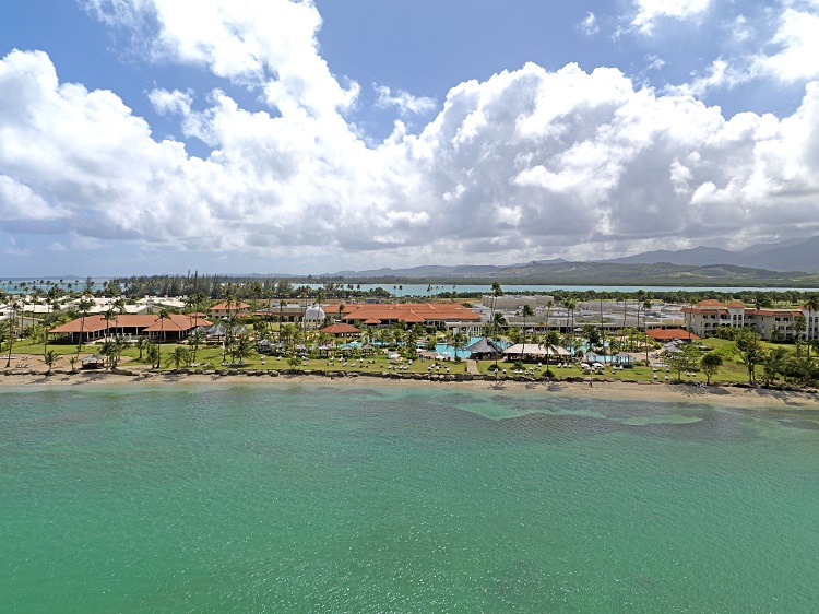 Aerial view of Melia Coco Beach in Puerto Rico