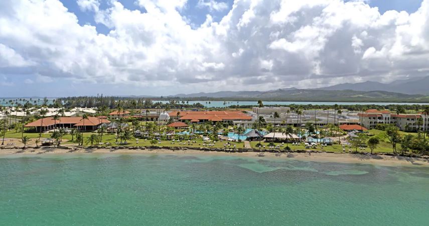 Aerial view of Melia Coco Beach in Puerto Rico