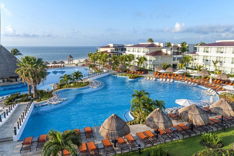 Pool view at Moon Palace Cancun in Mexico