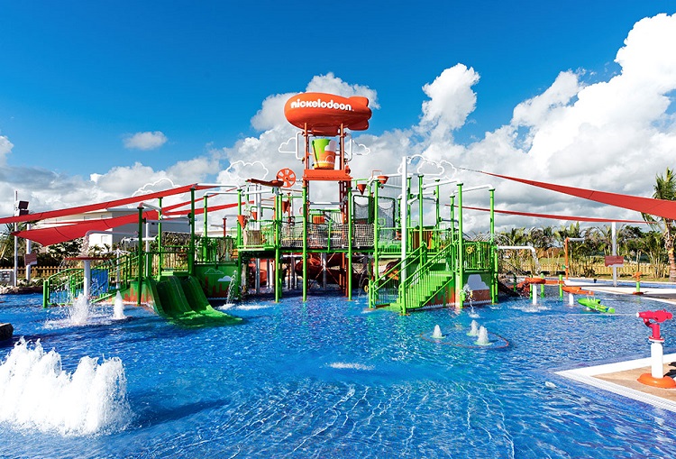 Aqua Nick water park at Nickelodeon Hotels & Resorts Punta Cana in the Dominican Republic