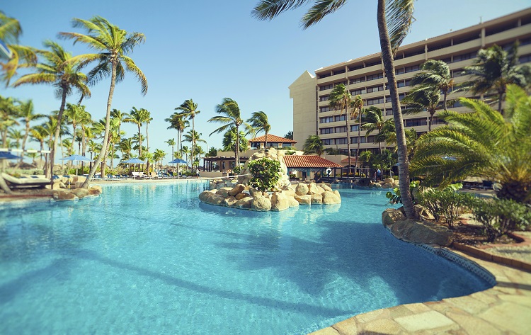 Swimming pool at Barcelo Aruba