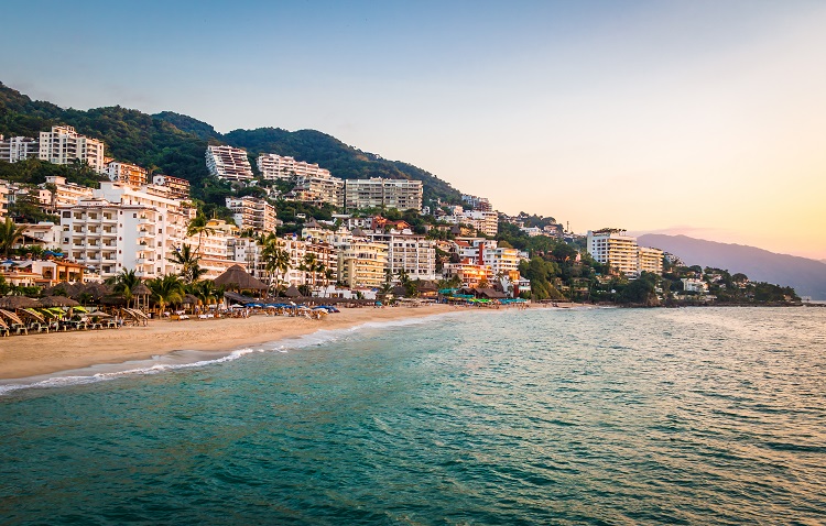 Coastline in Puerto Vallarta