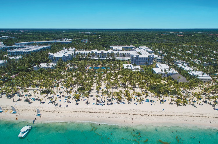 Aerial view of Riu Palace Macao in Punta Cana