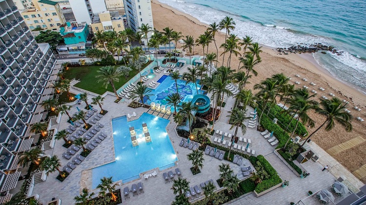 Pool view at San Juan Marriott Resort & Stellaris Casino