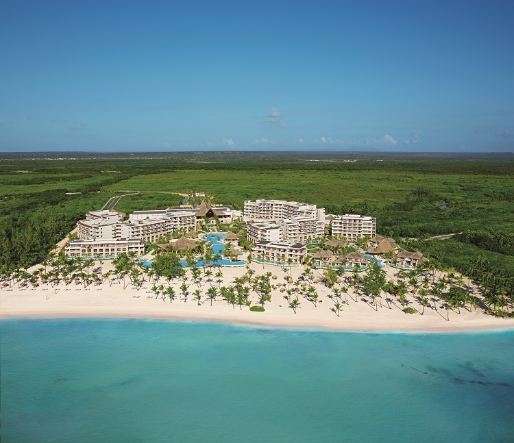 Aerial view of Secrets Cap Cana Resort & Spa in Punta Cana