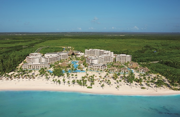 Aerial view of Secrets Cap Cana Resort & Spa in Punta Cana