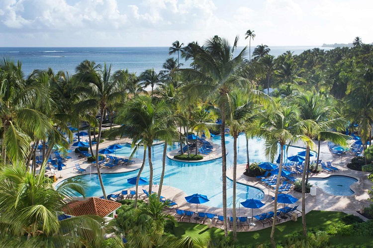 Pool view at Wyndham Grand Rio Mar Puerto Rico Golf & Beach Resort in Puerto Rico